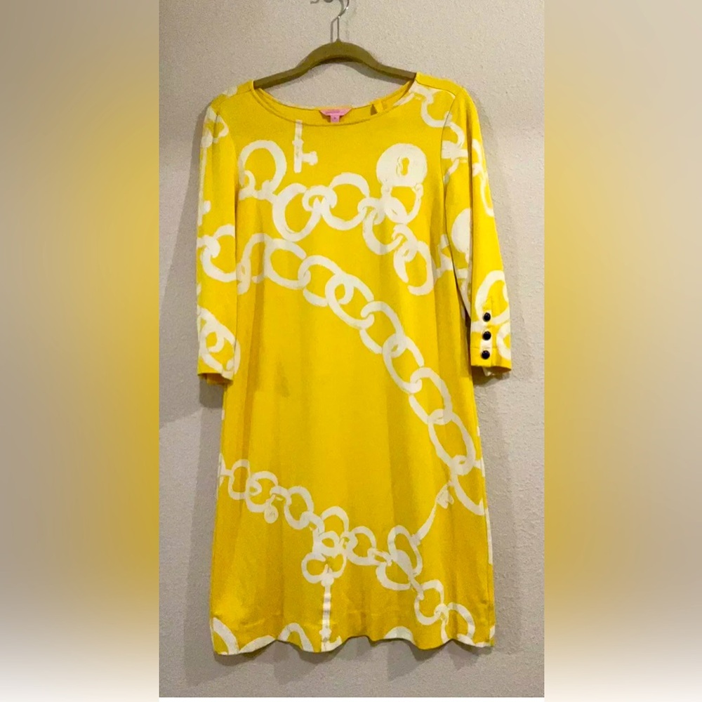 Lily Pulitzer Jonah Dress Yellow Medium